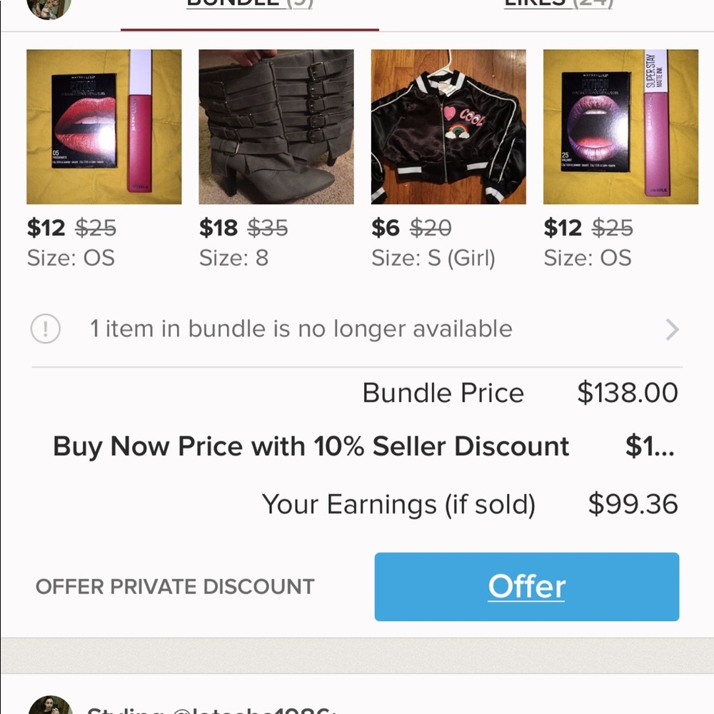 10 item bundle for natasha1986